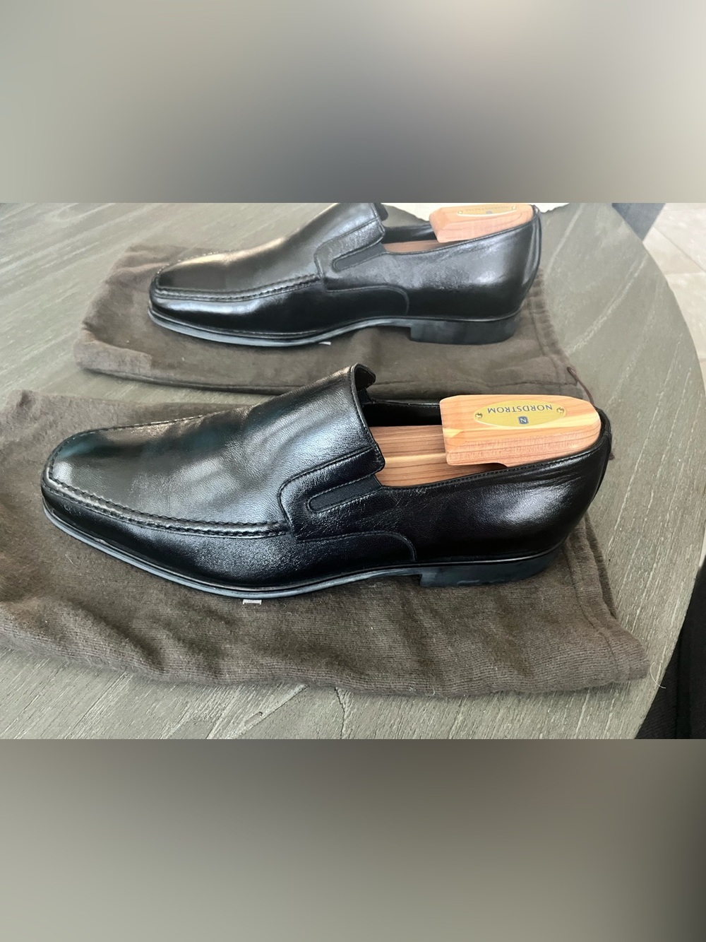 Bruno Magli Raging Men's Loafers Dress Shoes Black Leather Slip On US 8.5  $395 - Picture 6 of 9